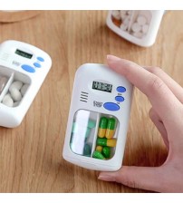 1Pcs Digital Pill Box Timer with Electric Alarm Medicine Pill Case